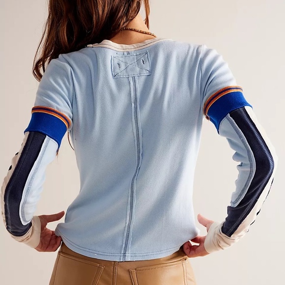 We The Free People Layered Number Snow Peak Tee - Picture 2 of 9